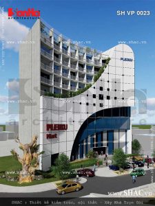 Thiết kế tòa nhà văn phòng hiện đại đẹp