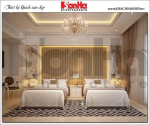 11 Không gian thiết kế nội thất phòng ngủ tân cổ điển khách sạn 6 tầng tại bắc ninh