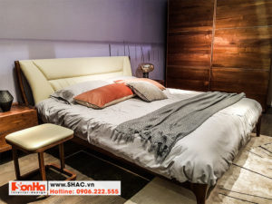 19 Mẫu giường ngủ bọc da phong cách tân cổ diển
