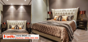 28 Kiểu giường ngủ bọc da sang chảnh kiểu tân cổ điển