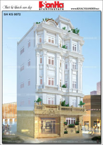 1 Thiết kế khách sạn mặt tiền 8,5m kiểu tân cổ điển tại nha trang sh ks 0072